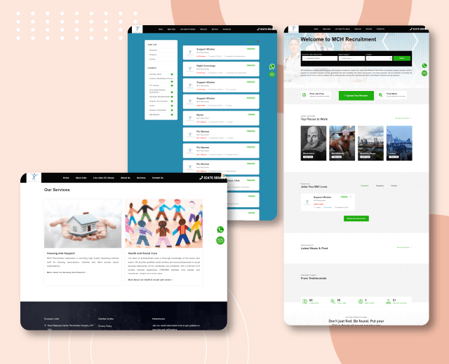 mchrecruitment.co.uk - Website design and development